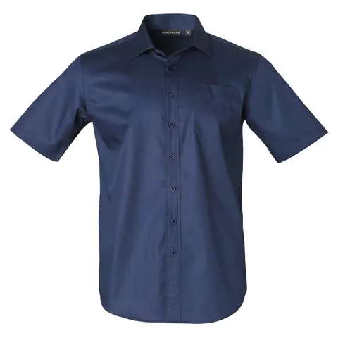 Benchmark Barkley Mens Taped Seam Short Sleeve Shirt