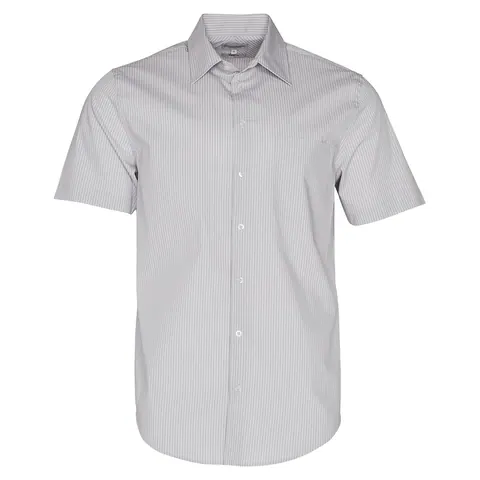 Benchmark Men's Ticking Stripe Short Sleeve Shirt