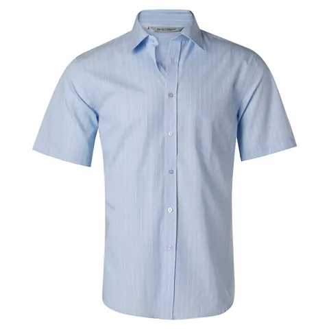 Benchmark Men's Pin Stripe Short Sleeve Shirt