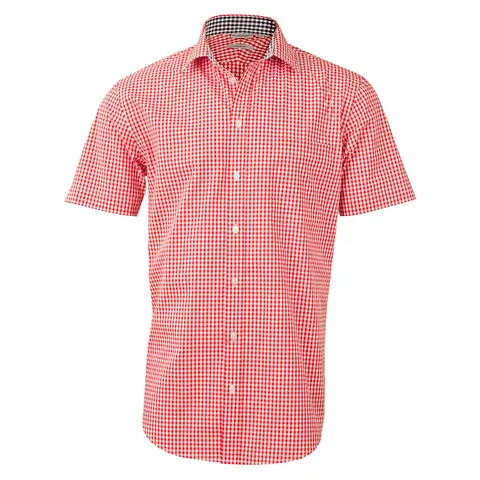 Benchmark Men’s Gingham Check Short Sleeve Shirt