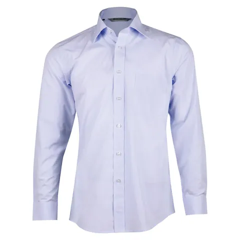Benchmark Men’s Mini Check Premium cotton long sleeve shirt