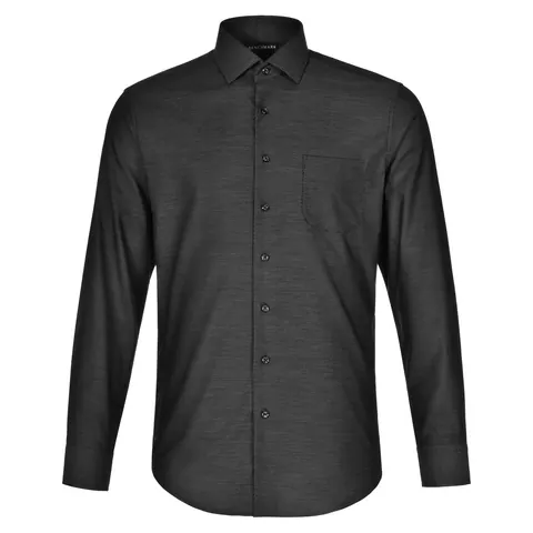 Benchmark Ascot Mens Long Sleeve Dot Jacquard Stretch Shirt
