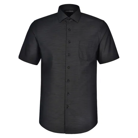 Benchmark Ascot Mens Short Sleeve Dot Jacquard Stretch Shirt