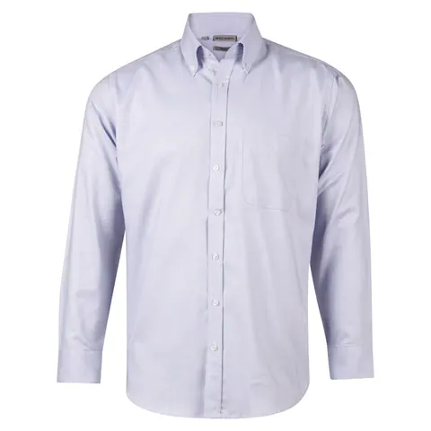 Benchmark Men's Dot Contrast Long Sleeve Shirt