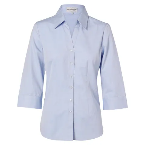 Benchmark Women's Fine Chambray 3/4 Sleeve Shirt