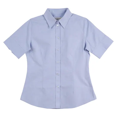 Benchmark Women's CVC Oxford Short Sleeve Shirt