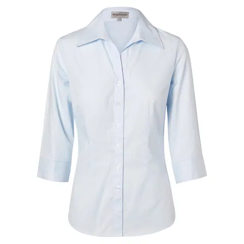Benchmark Women's Self Stripe 3/4 Sleeve Shirt