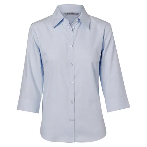 Benchmark Women's Mini Herringbone 3/4 Sleeve Shirt