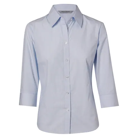 Benchmark Women's Fine Stripe 3/4 Sleeve Shirt