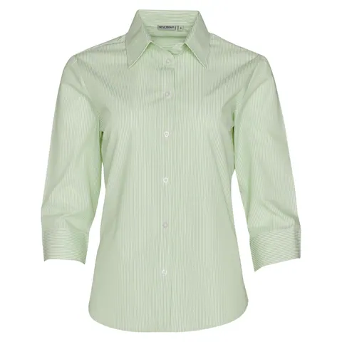 Benchmark Women's Balance Stripe 3/4 Sleeve Shirt