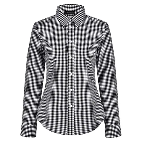 Benchmark Ladies’ Gingham Check Long Sleeve Shirt