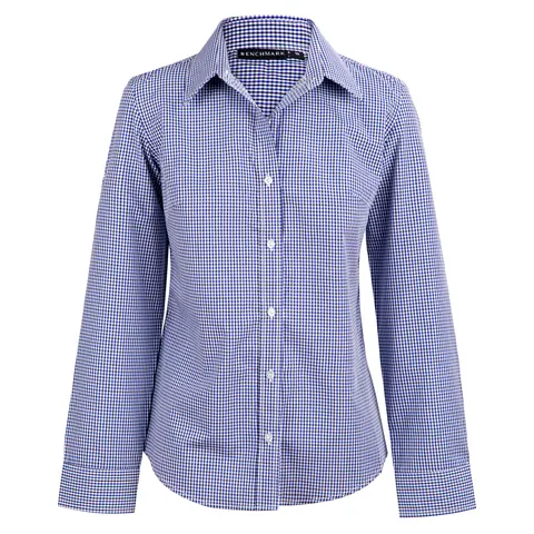 Benchmark Ladies’ Multi-Tone Check Long Sleeve Shirt