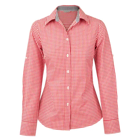Benchmark Ladies’ Gingham Check Long Sleeve Shirt