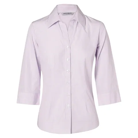 Benchmark Women's Mini Check 3/4 Shirt