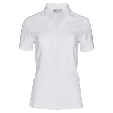 Benchmark Women’s Full Zip Front Short Sleeve Tunic