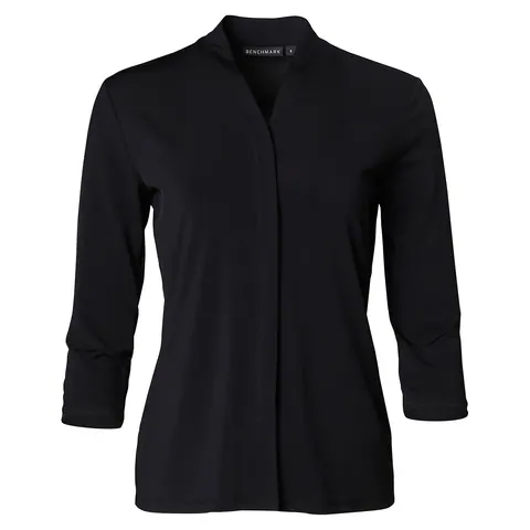 Benchmark Ladies 3/4 Sleeve Stretch Knit Top Isabel
