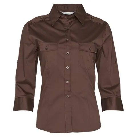 Benchmark Women's 3/4 Sleeve Military Shirt