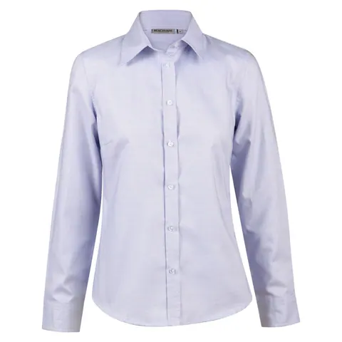 Benchmark Ladies’ Dot Contrast Long Sleeve Shirt