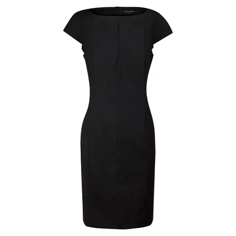 Benchmark Ladies’ Wool Blend Stretch Cap Sleeve Dress