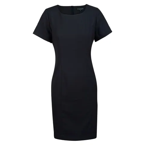 Benchmark Ladies’ Poly/Viscose Stretch, Short Sleeve Dress