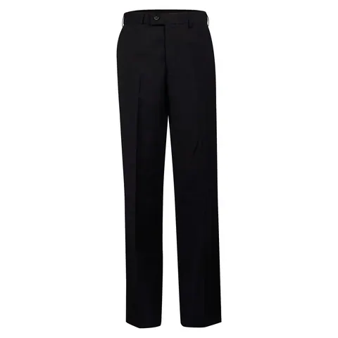 Benchmark Men’s Wool Blend Stretch Flexi Waist Pants in Black