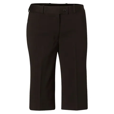 Benchmark Women's Poly/Viscose Stretch Knee Length Flexi Waist Shorts