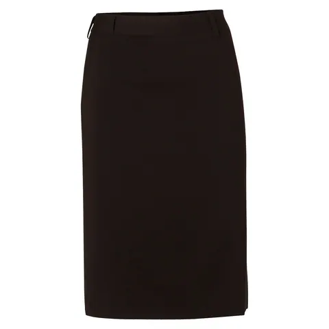 Benchmark Women's Poly/Viscose Stretch Mid Length Lined Pencil Skirt