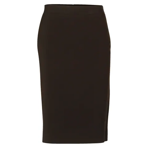 Benchmark Women's Poly/Viscose Stretch Stripe Mid Length Lined Pencil Skirt