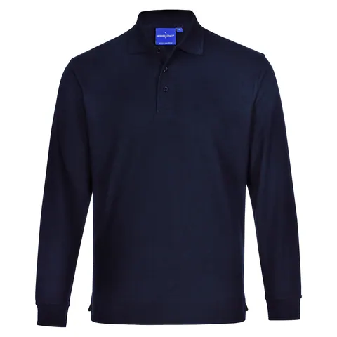 Winning Spirit Unisex Traditional Poly/Cotton Pique Long Sleeve Polo