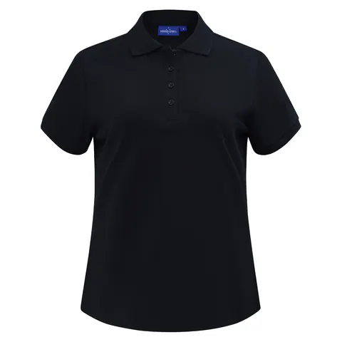 Winning Spirit Womens Classic Cotton/Poly Pique Short Sleeve Polo