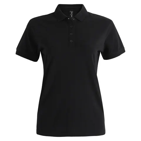 Winning Spirit Ladies Ultrafine Cotton Pique Short Sleeve Polo