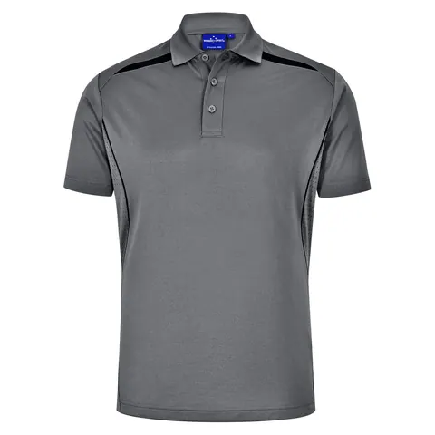 Benchmark Mens Sustainable Poly/Cotton Contrast SS Polo