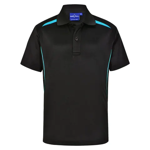 Winning Spirit Kids Sustainable Poly/Cotton Contrast SS Polo