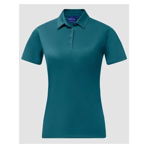 Benchmark Sustainable Jacquard Knit Polo Ladies