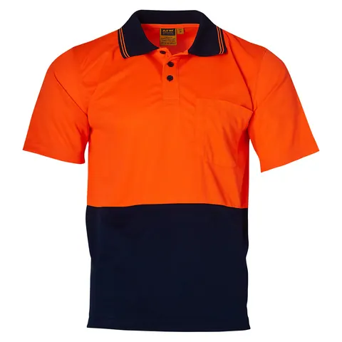 Australian Industrial Wear High Visibility CoolDry Short Sleeve Polo
