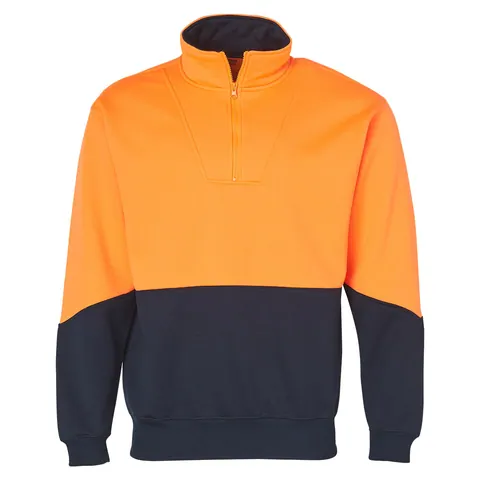 Australian Industrial Wear Hi Vis Long Sleeve Fleece Sweat