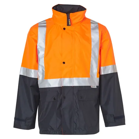 Australian Industrial Wear Hi Vis Safety Jacket with Mesh Lining & 3M Tapes