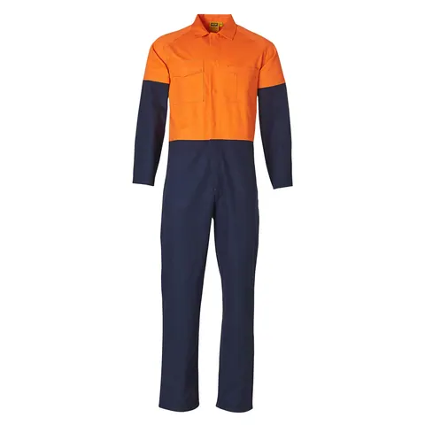 Australian Industrial Wear Men's Two Tone Coverall Stout Size