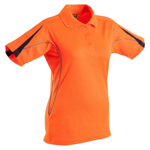 Australian Industrial Wear Hi Vis Legend Short Sleeve Polo Ladies'