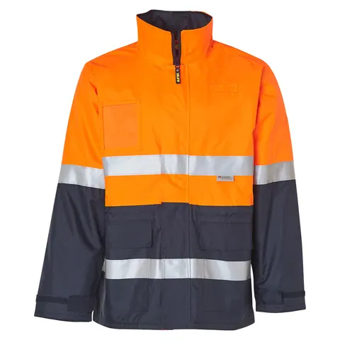 Australian Industrial Wear Hi Vis Long Line Jacket Polar with Fleece Lining