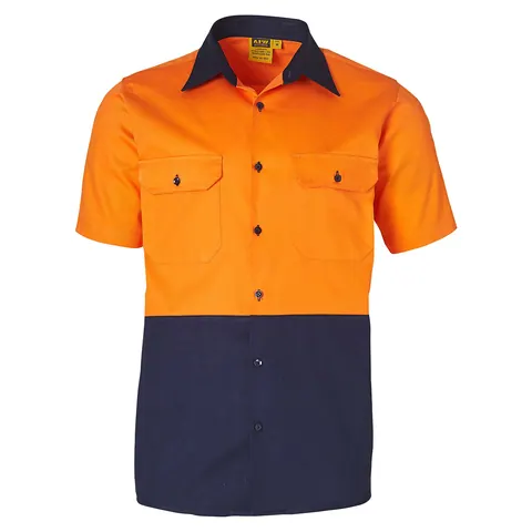 Australian Industrial Wear Cotton Drill Safety Shirt