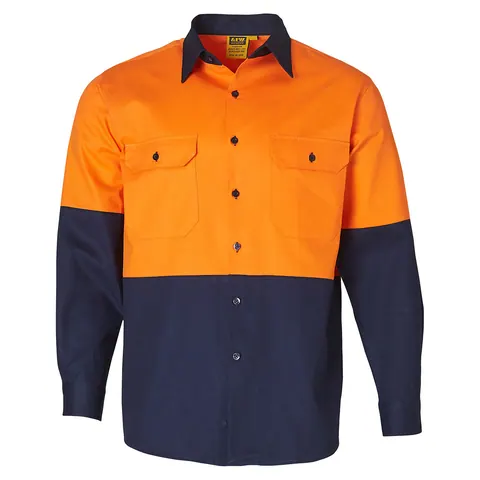 Australian Industrial Wear Cotton Drill Safety Shirt
