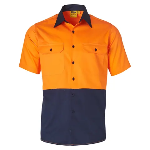 Australian Industrial Wear Short Sleeve Safety Shirt