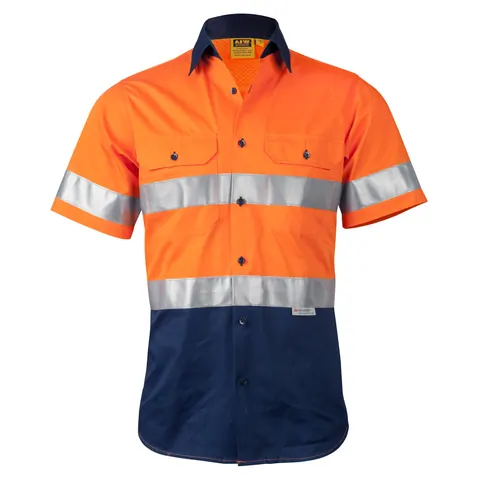 Australian Industrial Wear Short Sleeve Safety Shirt