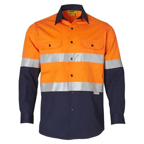 Australian Industrial Wear Long Sleeve Safety Shirt