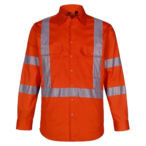 Australian Industrial Wear NSW Rail Lightweight Safety Shirt