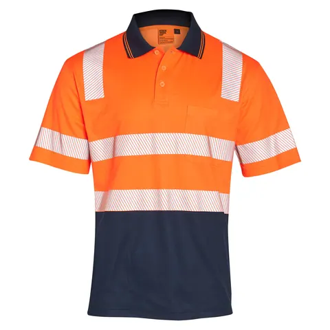 Australian Industrial Wear Unisex Truedry® Biomotion Segmented SS Safety Polo