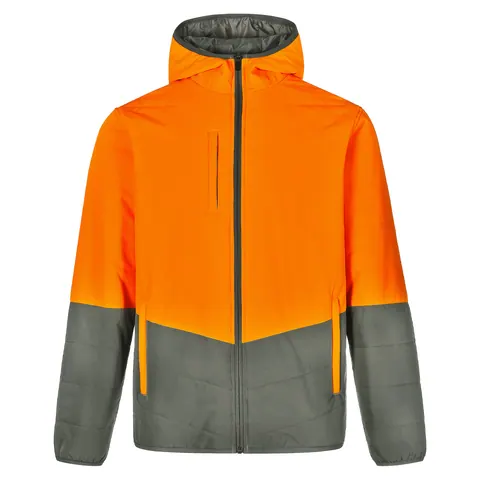 Australian Industrial Wear Unisex Hi Vis Modern Styling Hooded Puffer Jacket