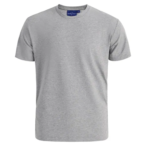 Benchmark Premium Cotton Face Tee Men's in Marl Grey
