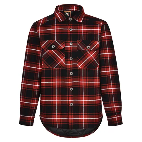 Australian Industrial Wear Unisex Quilted Flannel Shirt-style Jacket